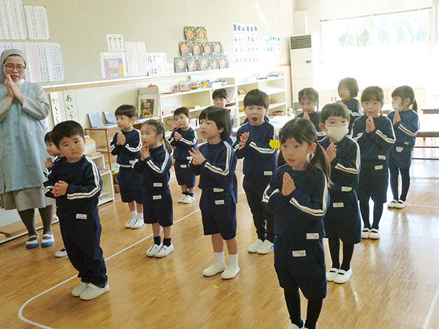 朝のお祈り