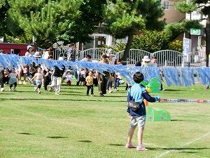 未就園児、ゆりっこキッズ、ぺんぎん組親子競技