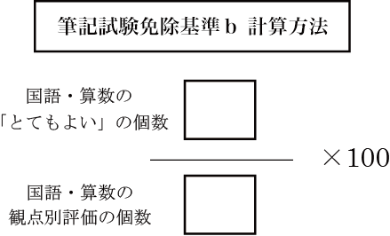 筆記試験免除基準 b 計算方法