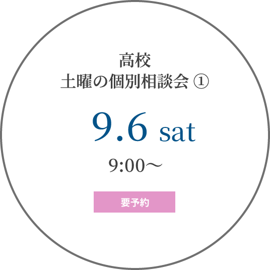 高校 土曜の個別相談会①